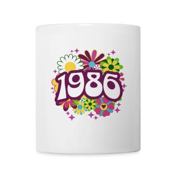 Hippi 40 Ans Femme Anniversaire 1986 - Mug blanc - blanc - Devant