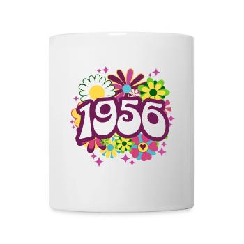 Hippi 70 Ans Femme Anniversaire 1956 - Mug blanc - blanc - Devant