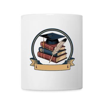 Apprendre toujours, diriger toujours - Mug blanc - blanc - Devant