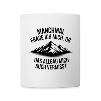 Je me demande si l’Allgäu ne me manque pas ! - Mug blanc - blanc - Devant