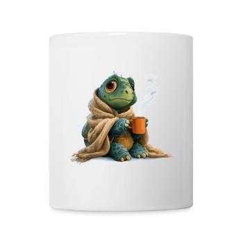Kaffee Schildkröte Design - Tasse - Weiß - Vorne