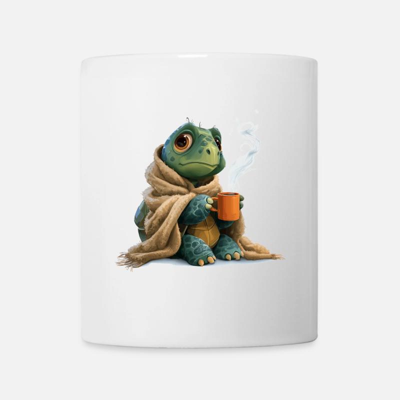 Coffee Turtle Design - Mug - white