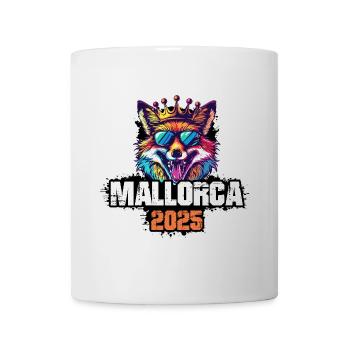Mallorca 2025 Urlaub Fuchs - Tasse - Weiß - Vorne