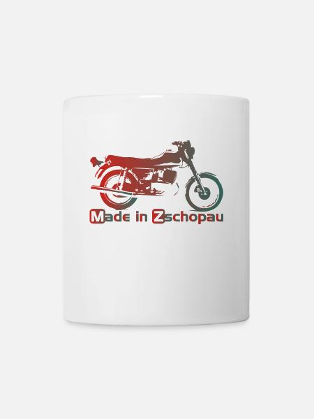 MZ ETZ250 Made in Zschopa - Tasse - Weiß