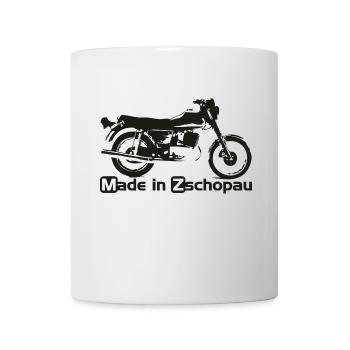 MZ ETZ250 Made in Zschopa - Tasse - Weiß - Vorne