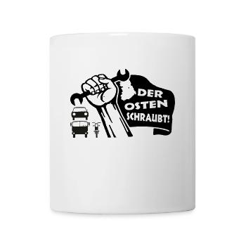 Der Osten schraubt! Fahrzeuge - Tasse - Weiß - Vorne