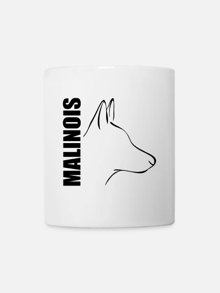 PROFIL MALINOIS - Mug blanc - blanc