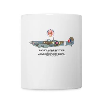 Squadron 303 Spitfire Jan Zumbach - Mug - white - Front