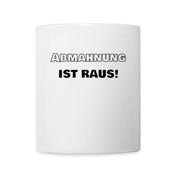 Avertissement est sorti - déclaration d'omission - Mug blanc - blanc - Devant