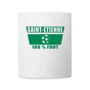 Saint-Étienne football - Mug blanc - blanc - Devant