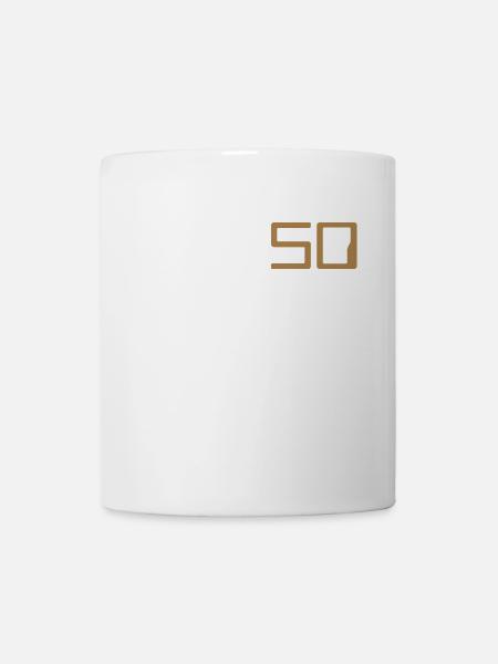 50 Geburtstag - Tasse - Weiß