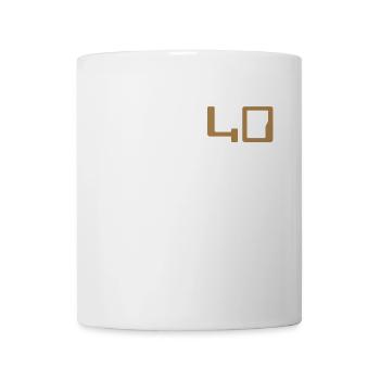 40 Geburtstag - Tasse - Weiß - Vorne