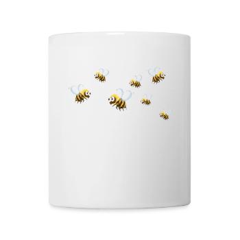 Hobbyimker und Bienenvolk Imker liebt Honig Biene - Tasse - Weiß - Vorne