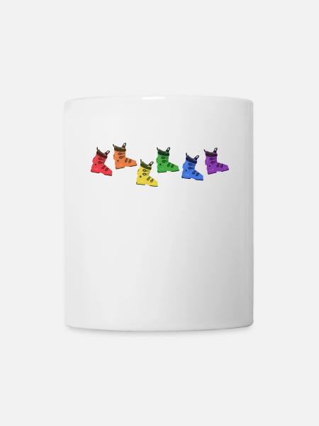snowboard "lgbt-snowboarder-hardboots" - Tasse - Weiß