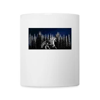 Wilderness Starry Sky Wild Horse Stallion Horse Fool - Mug blanc - blanc - Devant