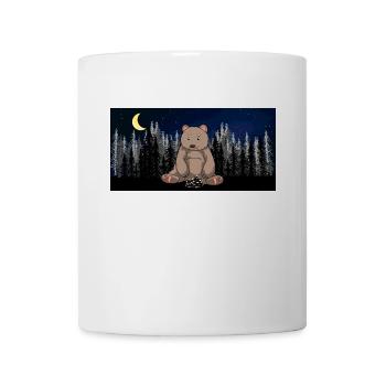 Wilderness Forest Starry Sky Brown Bear Bear Bears - Mug - white - Front