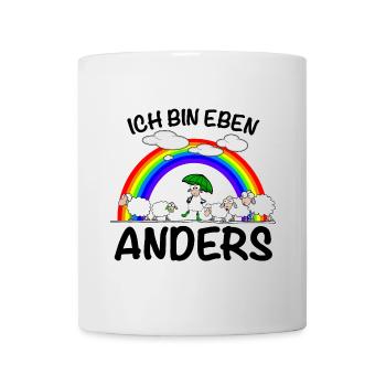 Anders sein Einzigartig - Tasse - Weiß - Vorne