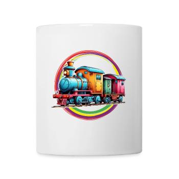 Small colorful train for boys and girls - Mug - white - Front