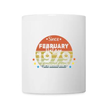 45 Years Old Made In 1979 Vintage February 1979 - Mug blanc - blanc - Devant