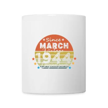 80 Years Old Made In 1944 Vintage March 1944 - Mug blanc - blanc - Devant