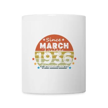 88 Years Old Made In 1936 Vintage March 1936 - Mug - white - Front