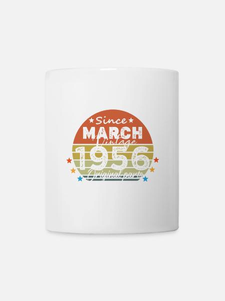 68 Years Old Made In 1956 Vintage March 1956 - Mug - white