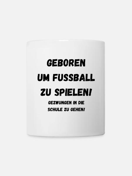 Born to play football... - Mug - white