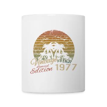 Vintage 1977 Geburtstagsgeschenk 1977 Retro 1977 - Tasse - Weiß - Vorne
