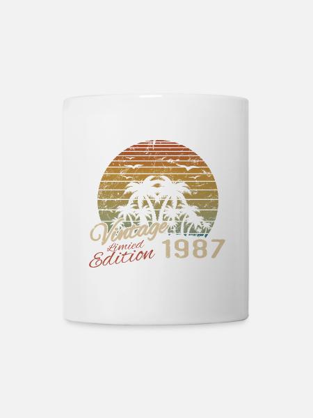 Jahrgang 1987 Geburtstagsgeschenk 1987 Retro 1987 - Tasse - Weiß