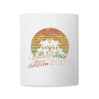 Jahrgang 2007 Geburtstagsgeschenk 2007 Retro 2007 - Tasse - Weiß - Vorne