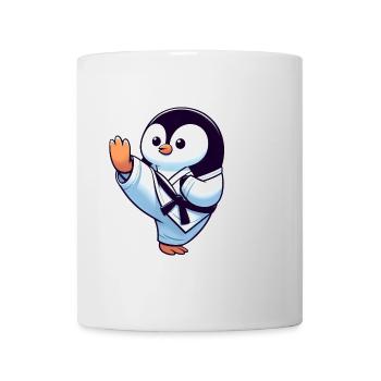 Drôle de pingouin Karaté Arts martiaux Arts martiaux - Mug blanc - blanc - Devant