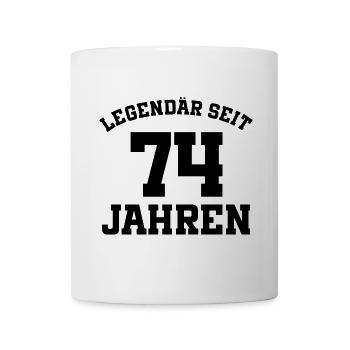 74 Jahre alt - Tasse - Weiß - Vorne