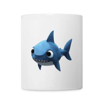 Bébé requin bleu - Mignon et élégant - Mug blanc - blanc - Devant