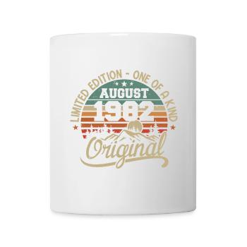 Août 1982 Cadeau D'anniversaire - Né en Août 1982 - Mug blanc - blanc - Devant