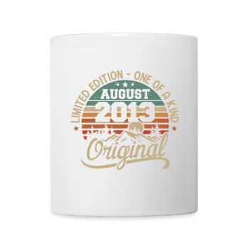 Août 2013 Cadeau D'anniversaire - Né en Août 2013 - Mug blanc - blanc - Devant