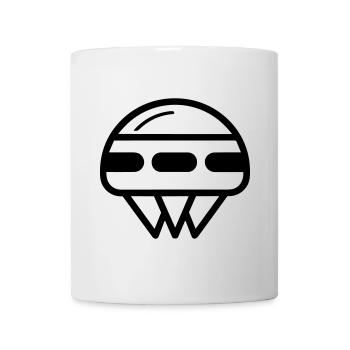 fliegende Untertasse - Tasse - Weiß - Vorne
