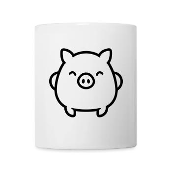 cochon - Mug blanc - blanc - Devant
