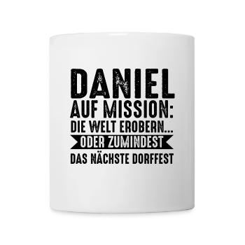 Prénom Daniel - Mug blanc - blanc - Devant