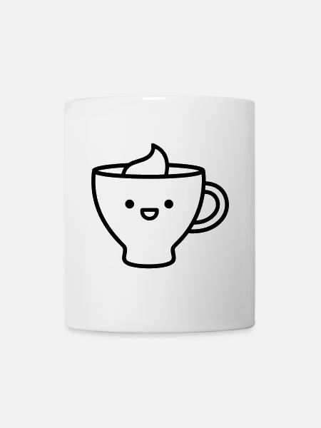 Kaffeebecher - Tasse - Weiß