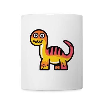Dinosaur brontosaurus Halloween Funny - Mug - white - Front