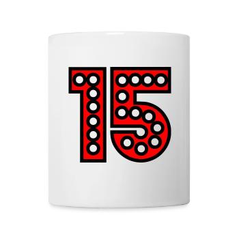 15. 15 YEARS. 15th ANNIVERSARY. 15 YEAR ANNIVERSARY. - Mug - white - Front