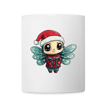 Libelle Weihnachten - Tasse - Weiß - Vorne