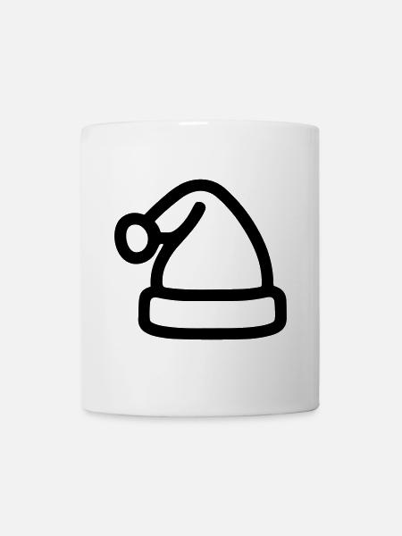 Weihnachtsmütze - Tasse - Weiß