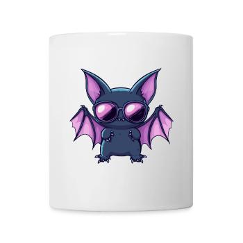 Fledermaus Halloween Sonnenbrille - Tasse - Weiß - Vorne