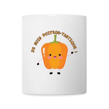 Je suis poivron tastique - Mug blanc - blanc - Devant