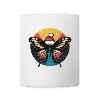 Papillon Noël Animal - Mug blanc - blanc - Devant