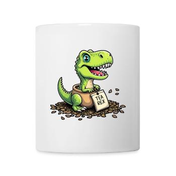Tea Rex Dinosaurier Tee - Tasse - Weiß - Vorne