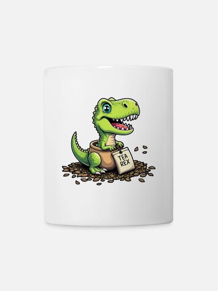 Tea Rex Dinosaurier Tee - Tasse - Weiß