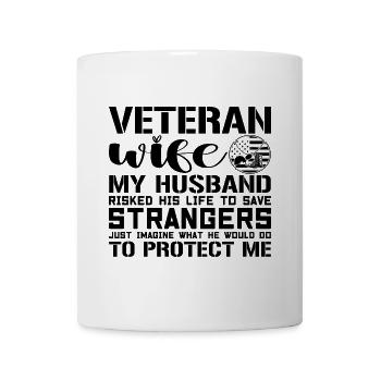 Veteran wife - Mug - white - Front