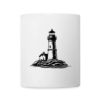 Icône du phare - Mug blanc - blanc - Devant